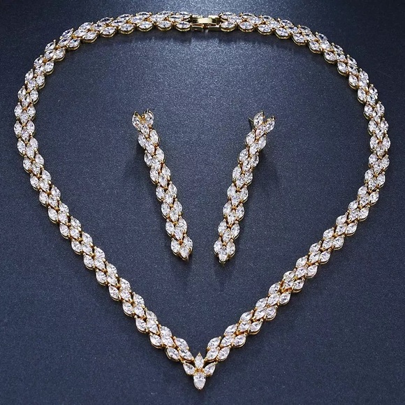 Bridal Jewelry AAAAA Cubic Zirconia Set - Picture 3 of 8